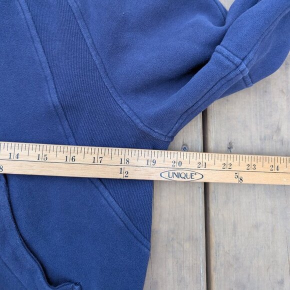 Lululemon Blue Oversize Cropped Half Zip Scuba Hoodie - Picture 7 of 8